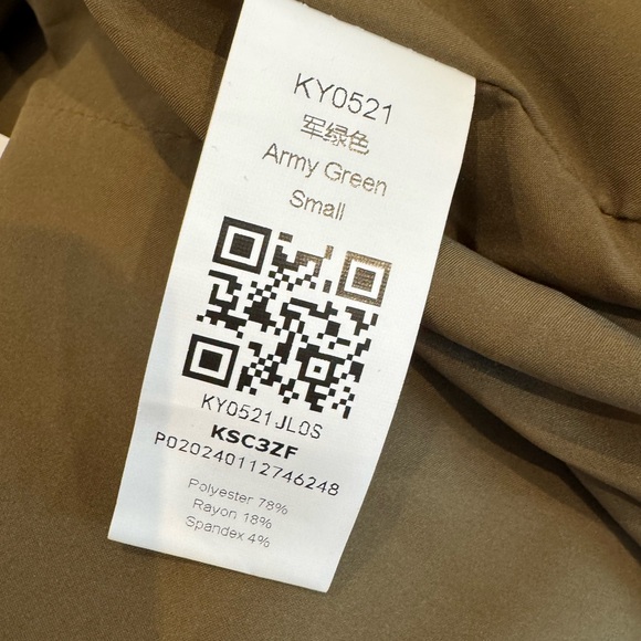 Elegant Olive Women's Blazer - Picture 4 of 4